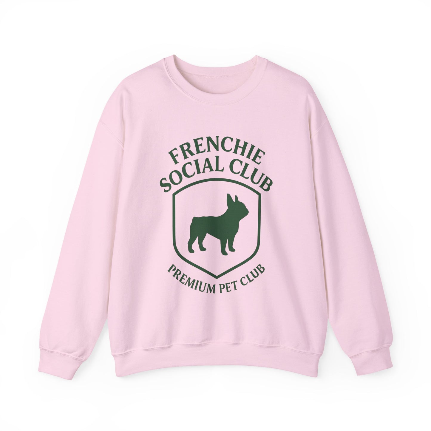 French Bulldog Club Sweatshirt | Retro Frenchie Pullover | Unisex Dog Lover Crewneck | Minimal Country Club Style Frenchie Sweater