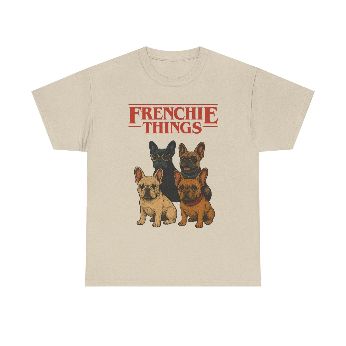 Frenchie Things Unisex Heavy Cotton Tee - Cute Dog Lover Shirt, Pet Gift, Casual Wear, Birthday Gift, Animal T-Shirt