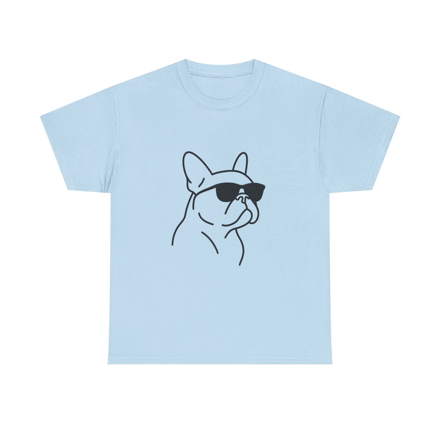 Cool Frenchie Line Art T-Shirt | Minimalist French Bulldog Tee | Dog Lover Gift | Frenchie Mom Shirt | Cute Pet Outline Graphic Tee