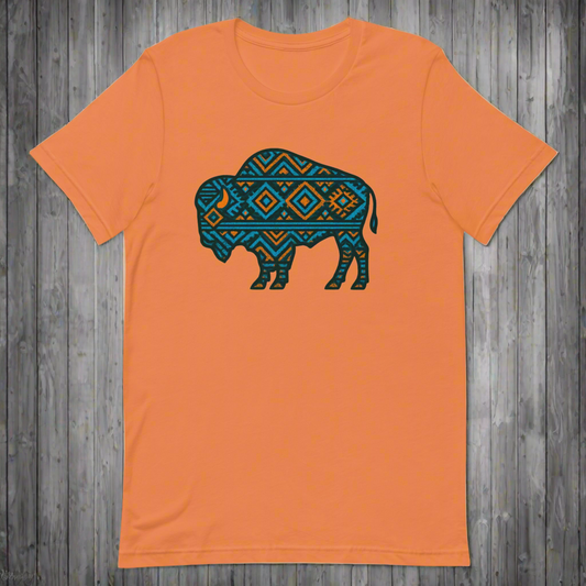 Aztec Bison Unisex t-shirt