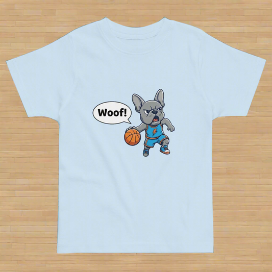 Oklahoma Basketball Frenchie Toddler jersey t-shirt